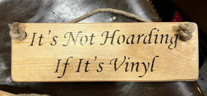 Wooden sign hoarding vinyl
