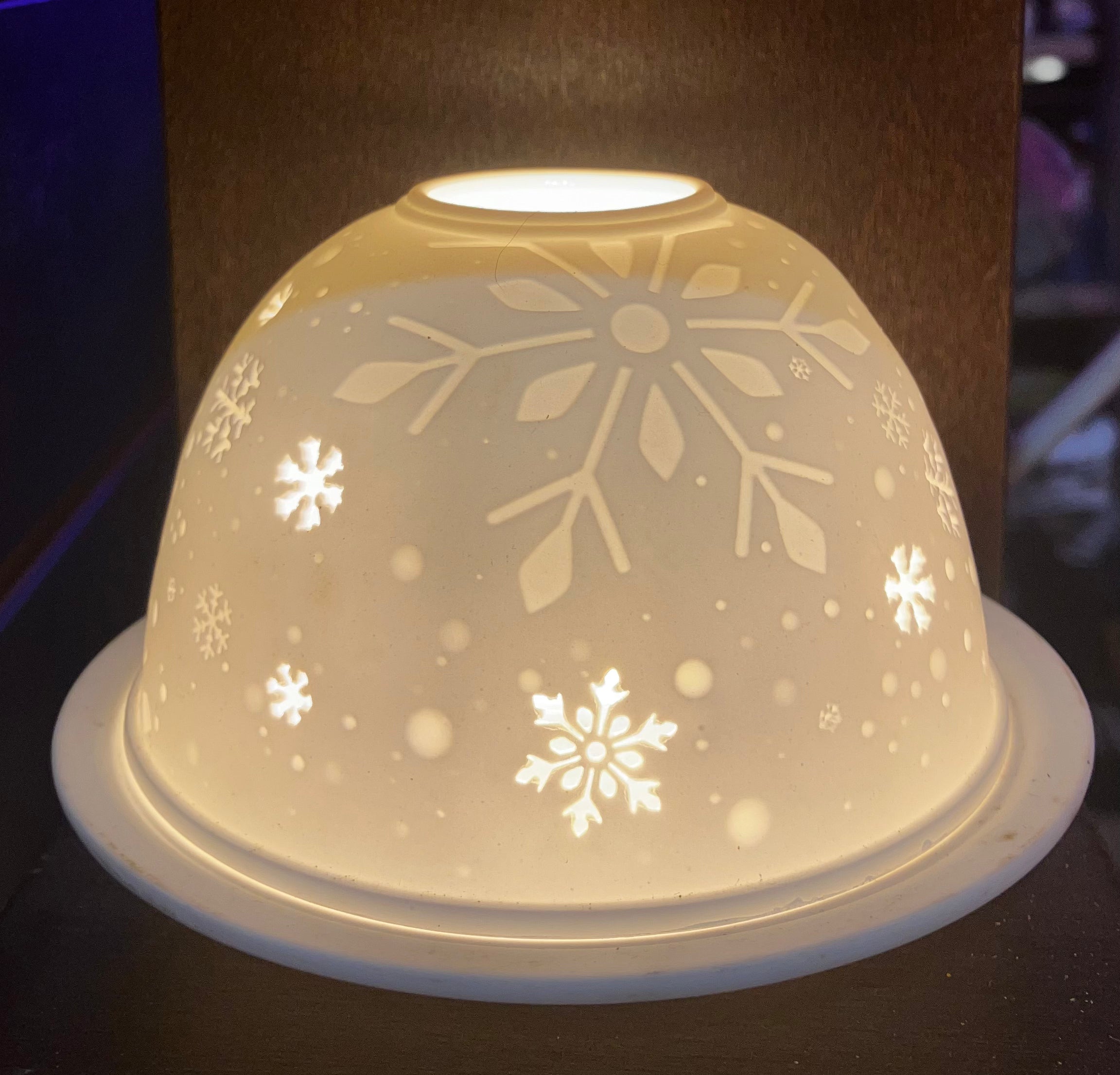 Hellmann Versand Authentic German Ceramic Tea Light Candle Dome - Choice of Designs All year and Christmas