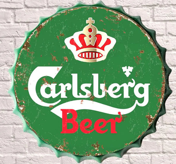 Giant Metal Bottle top cap 30cm - Choice of Design