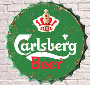 Giant Metal Bottle top cap 30cm - Choice of Design