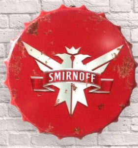 Giant Metal Bottle top cap 30cm - Choice of Design