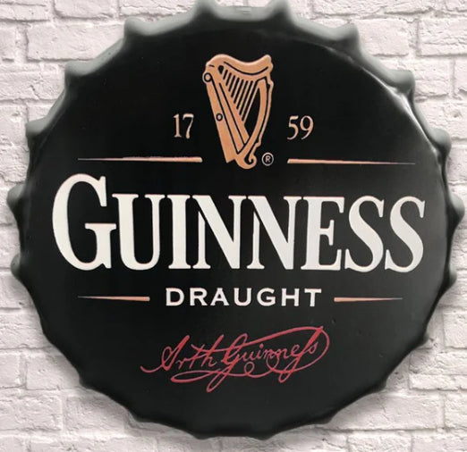 Giant Metal Bottle top cap 30cm - Choice of Design