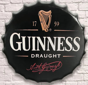 Giant Metal Bottle top cap 30cm - Choice of Design