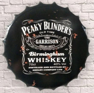 Giant Metal Bottle top cap 30cm - Choice of Design