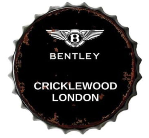 Giant Metal Bottle top cap 30cm - Choice of Design
