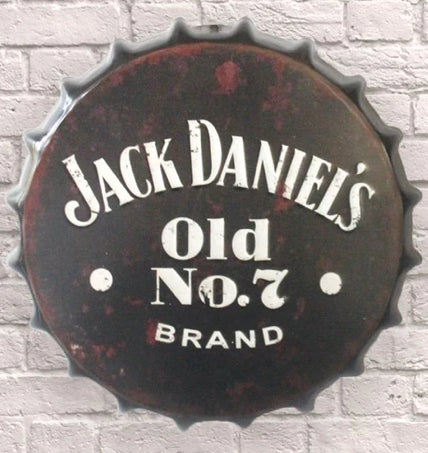 Giant Metal Bottle top cap 30cm - Choice of Design