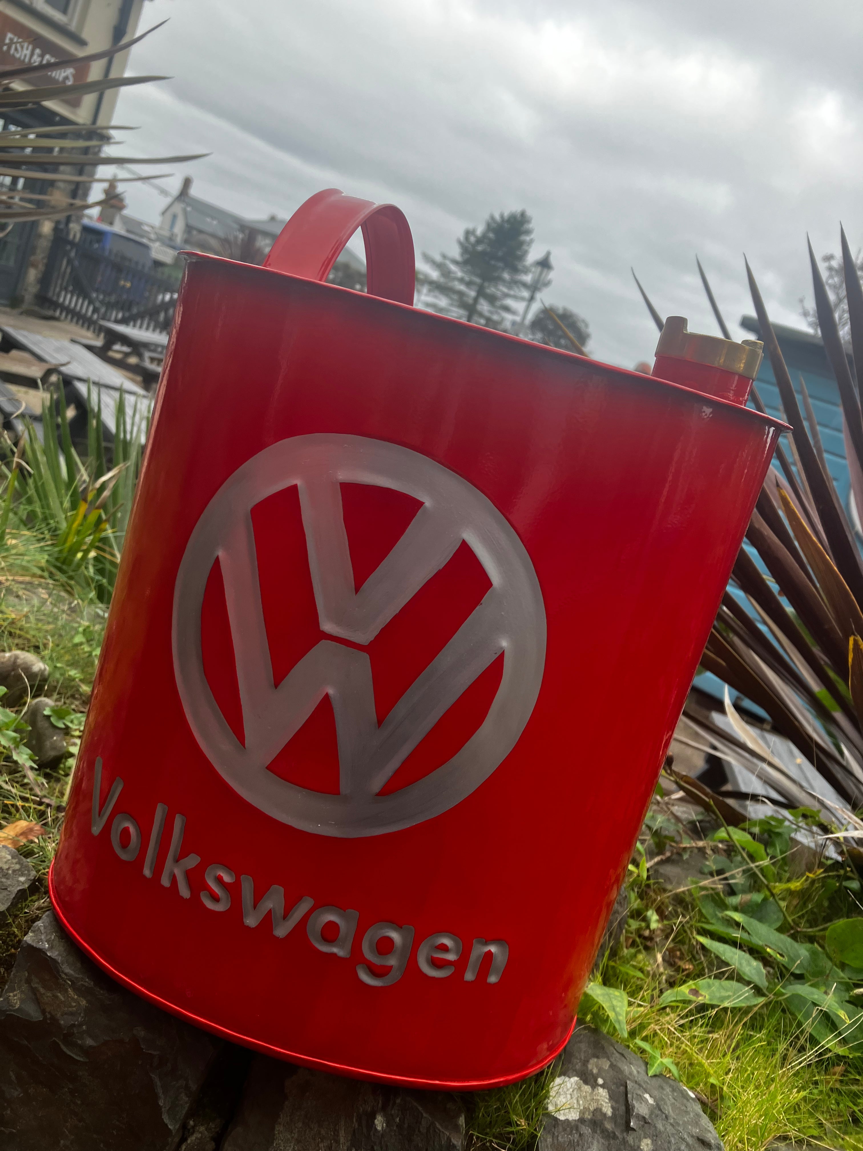 Retro Hand Painted Advertising Aluminium Oil Petrol Jerry can - Choice of Style