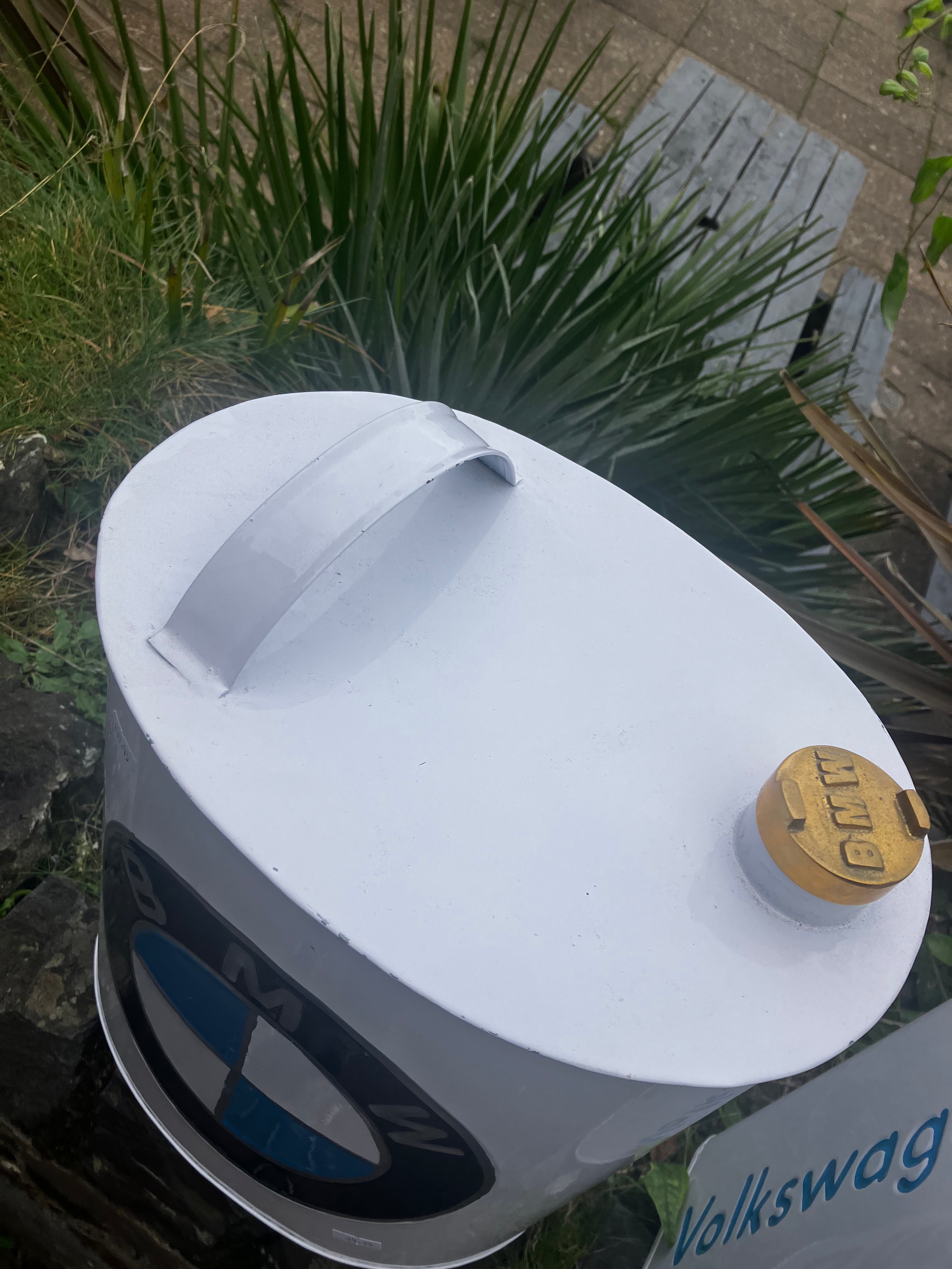 Retro Hand Painted Advertising Aluminium Oil Petrol Jerry can - Choice of Style