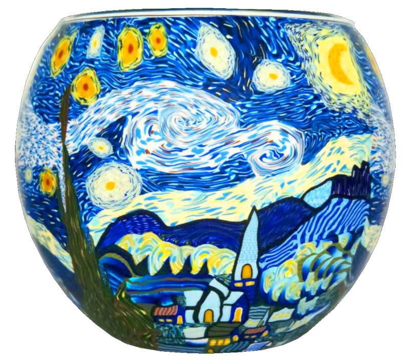 Luminous Glass Authentic German Tea Light Bowls - All year round and Christmas Designs Available