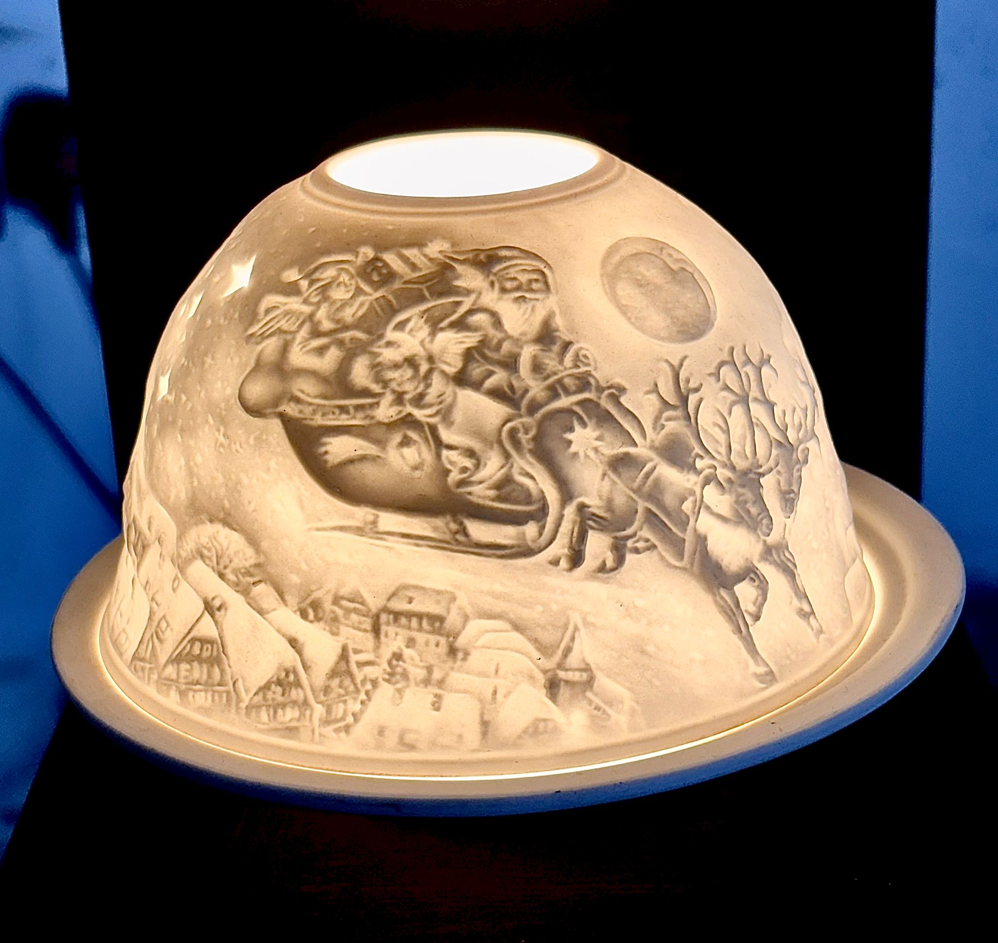 Hellmann Versand Authentic German Ceramic Tea Light Candle Dome - Choice of Designs All year and Christmas