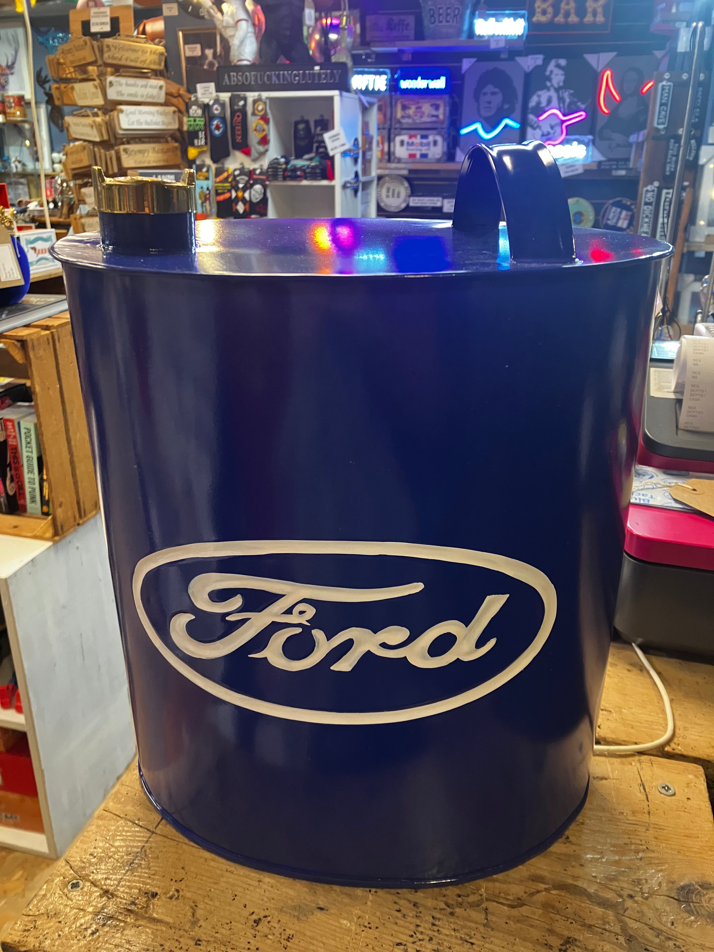 Retro Hand Painted Advertising Aluminium Oil Petrol Jerry can - Choice of Style