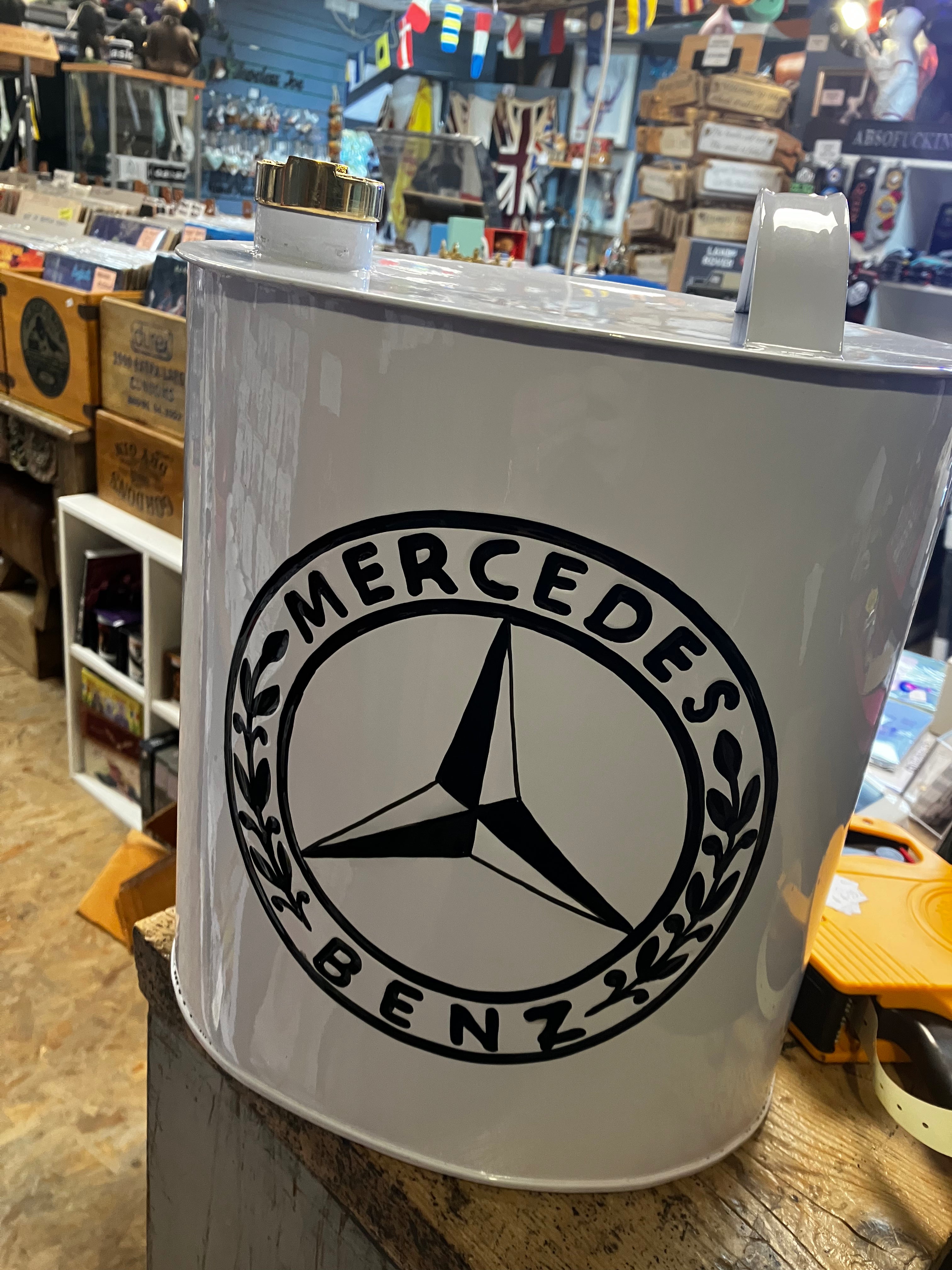 Retro Hand Painted Advertising Aluminium Oil Petrol Jerry can - Choice of Style