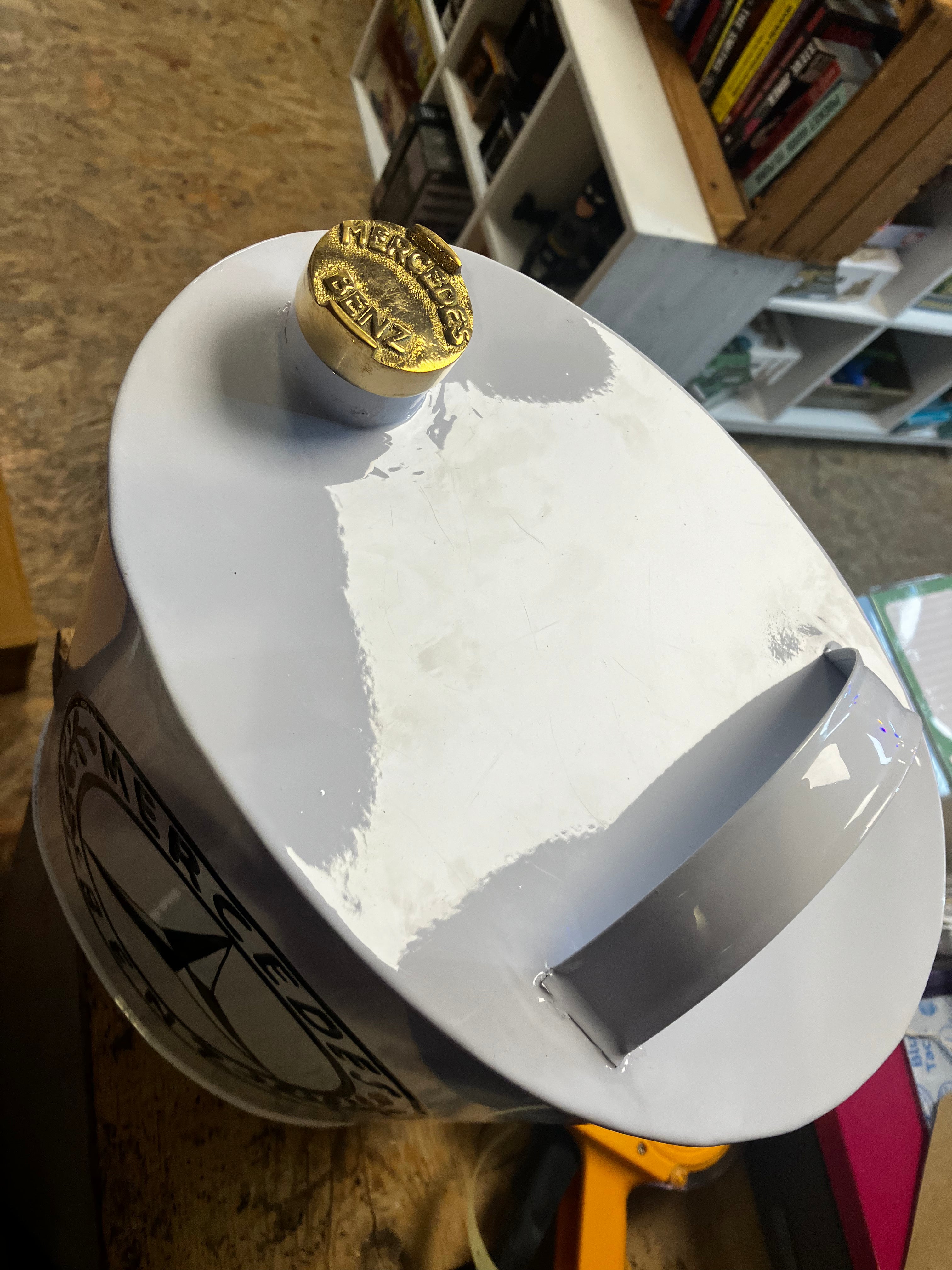 Retro Hand Painted Advertising Aluminium Oil Petrol Jerry can - Choice of Style