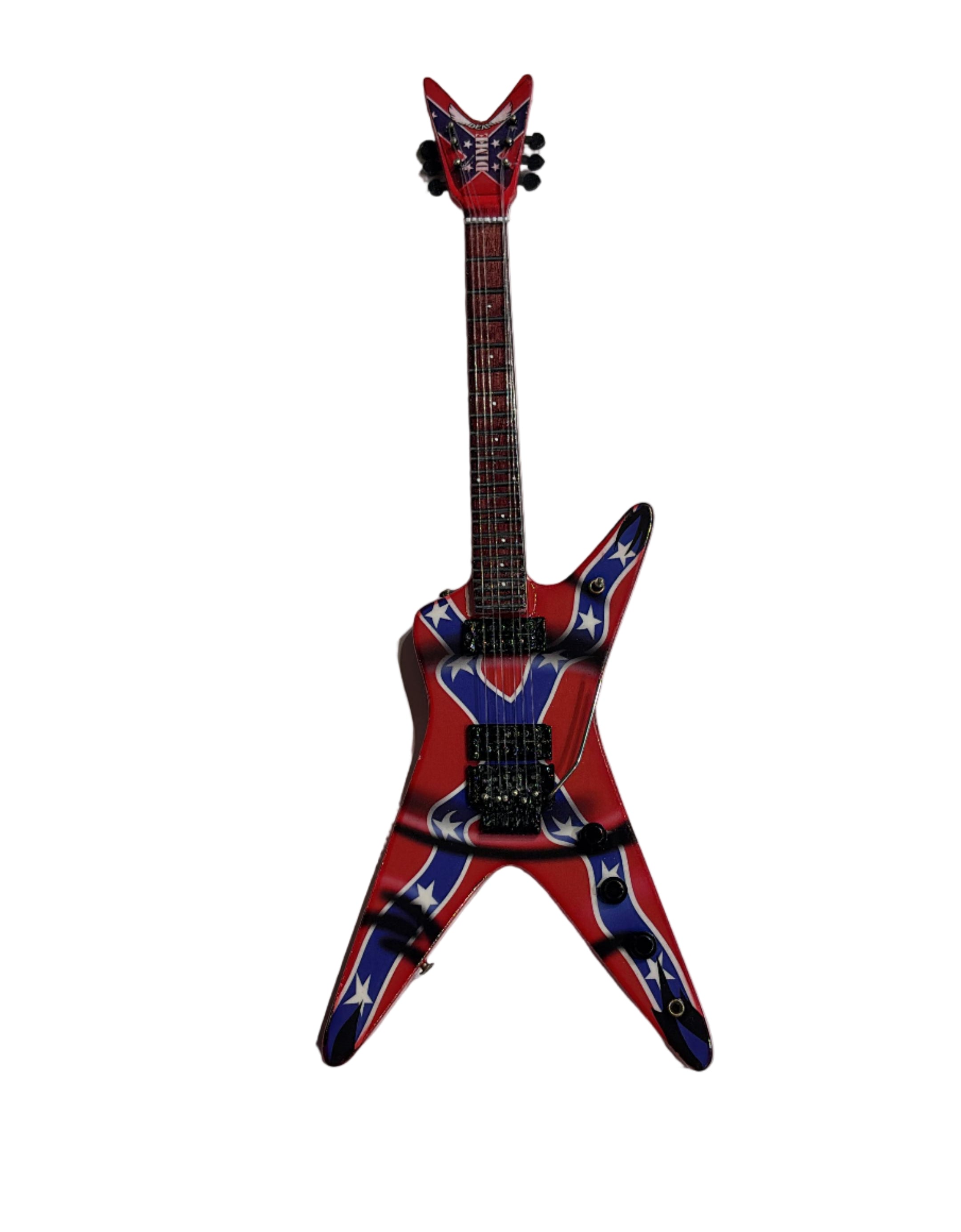 Pantera 25cm Handmade wooden collectible replica miniature mini guitar with stand (No.62)