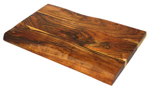 Mountain Woods Brown Hand Crafted Live Edge Acacia Cutting Chopping Board / Serving Antipasti Tray - 20" x 10" SALE
