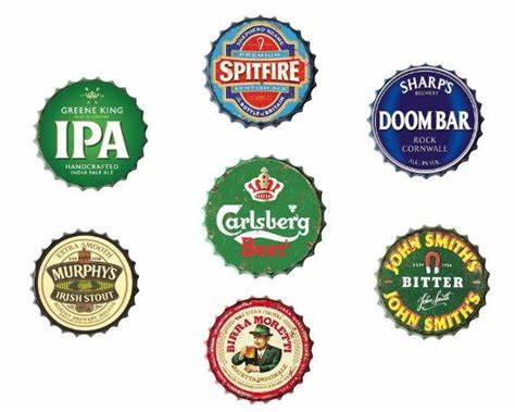 Giant Metal Bottle top cap 30cm - Choice of Design