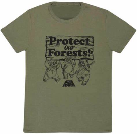 Ewok Save Of Forests Star Wars 100% Cotton T Shirt