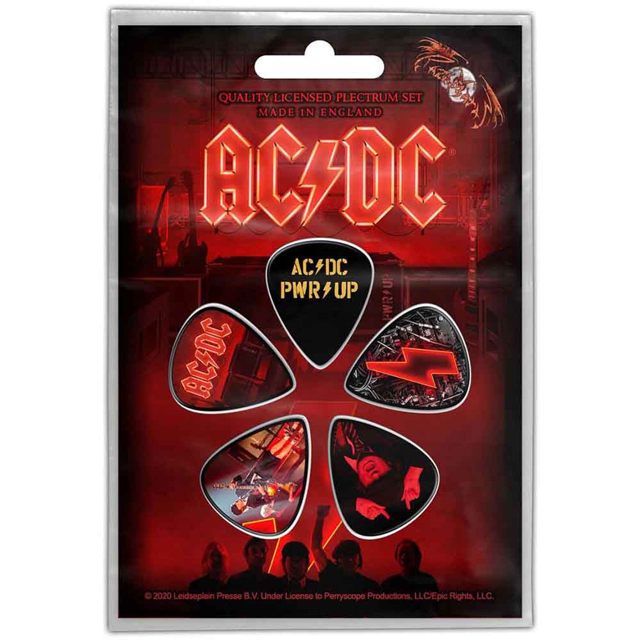 Licensed Band Plectrum Guitar Pick Sets  - Choice of Artists