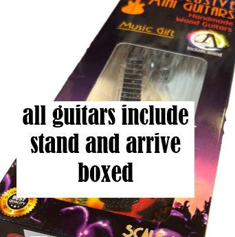 Avenged Sevenfold Handmade wooden collectible replica miniature mini guitar with stand