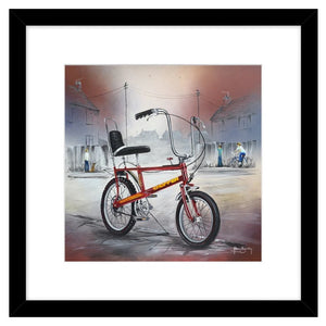 Red Chopper Bike Adam Barsby Art Picture