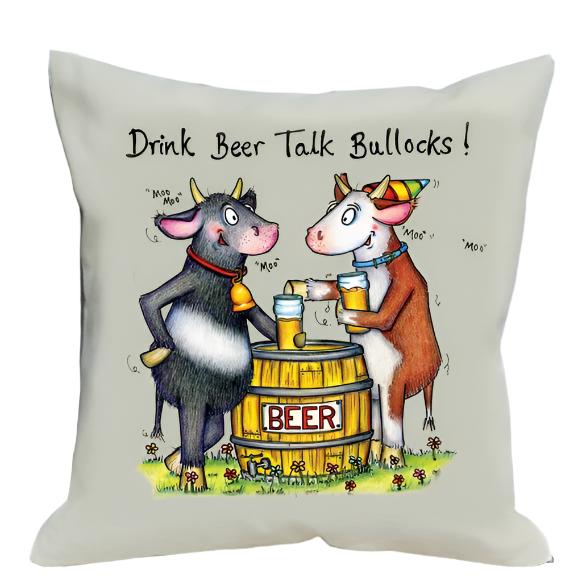 Cows & Beer sweary cushion