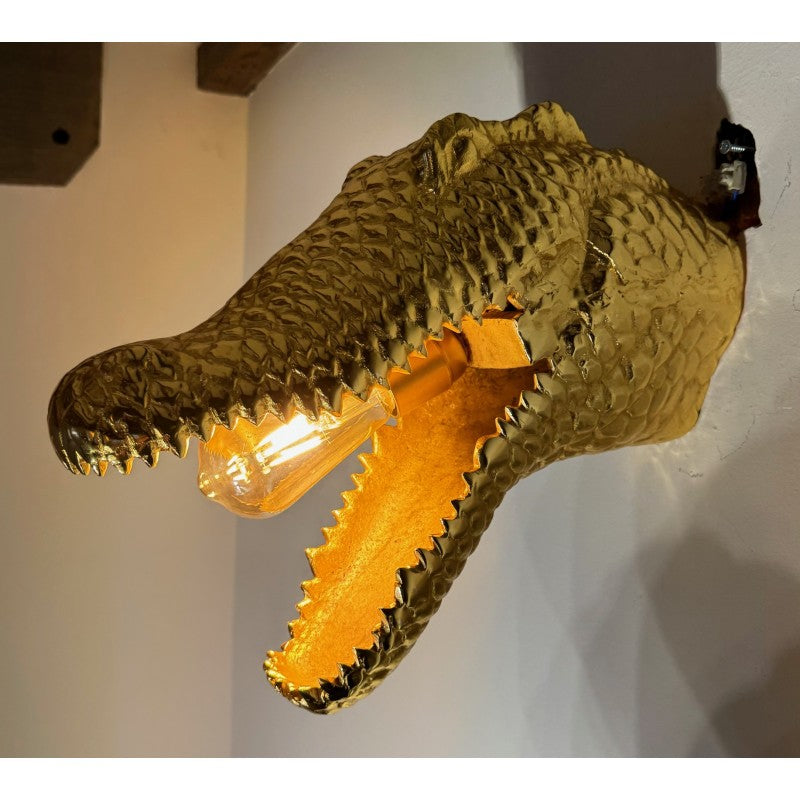 Crocodile Head Wall Lamp