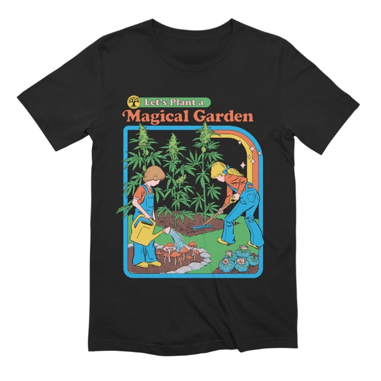 Steven Rhodes Official Cotton T Shirt - Magical Garden