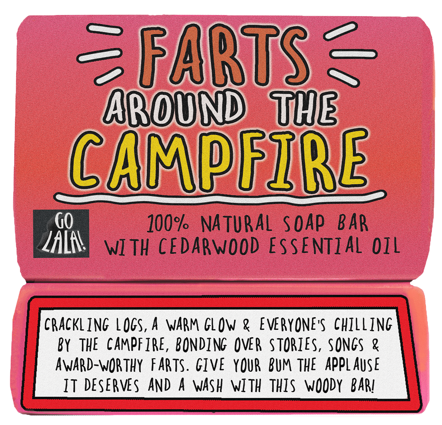 Funny Soap Bar - Farts around the Campfire - Perfect for Camping, Festivals, Travelling
