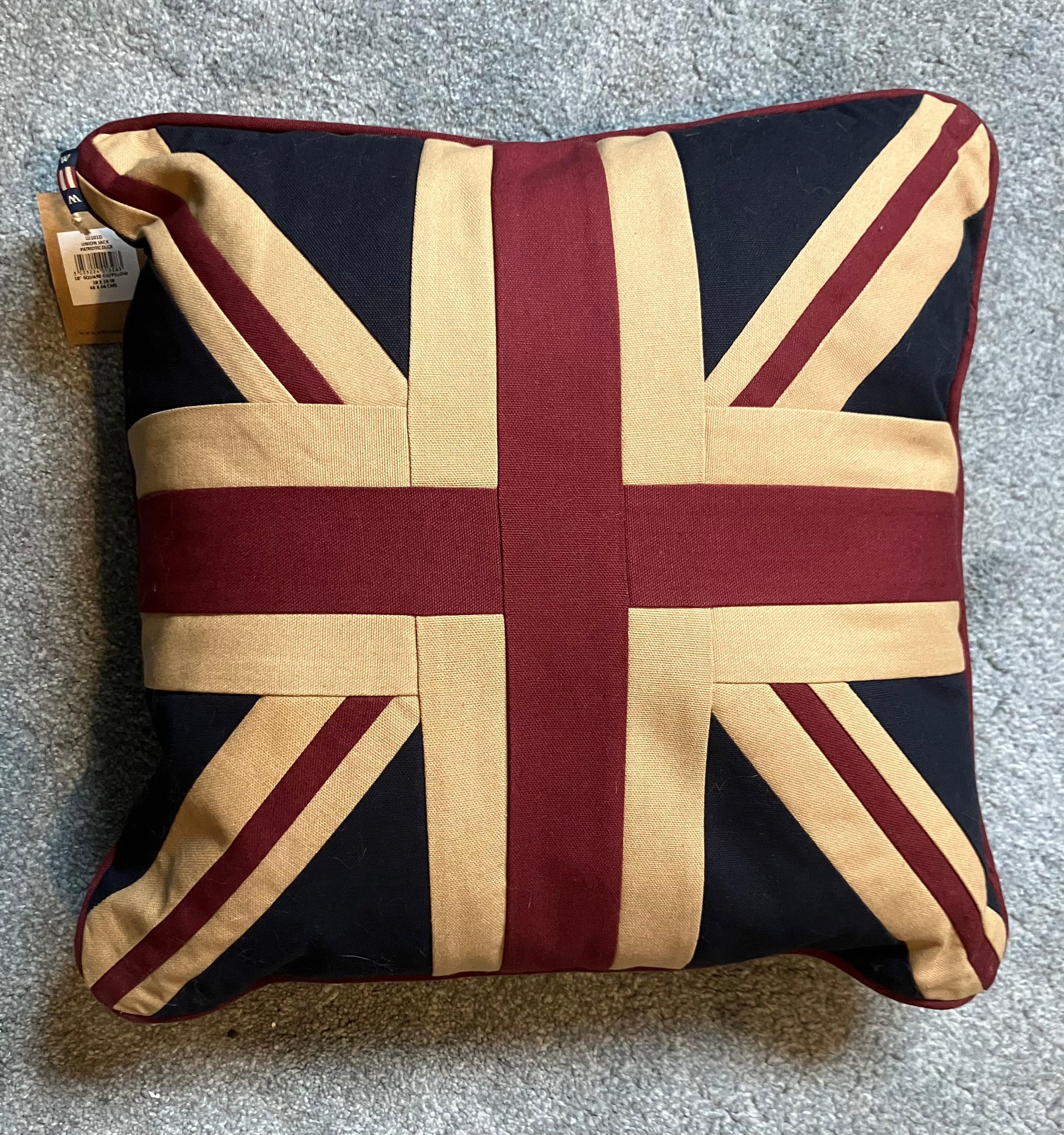 Stunning 100% Cotton Union Jack Cushion