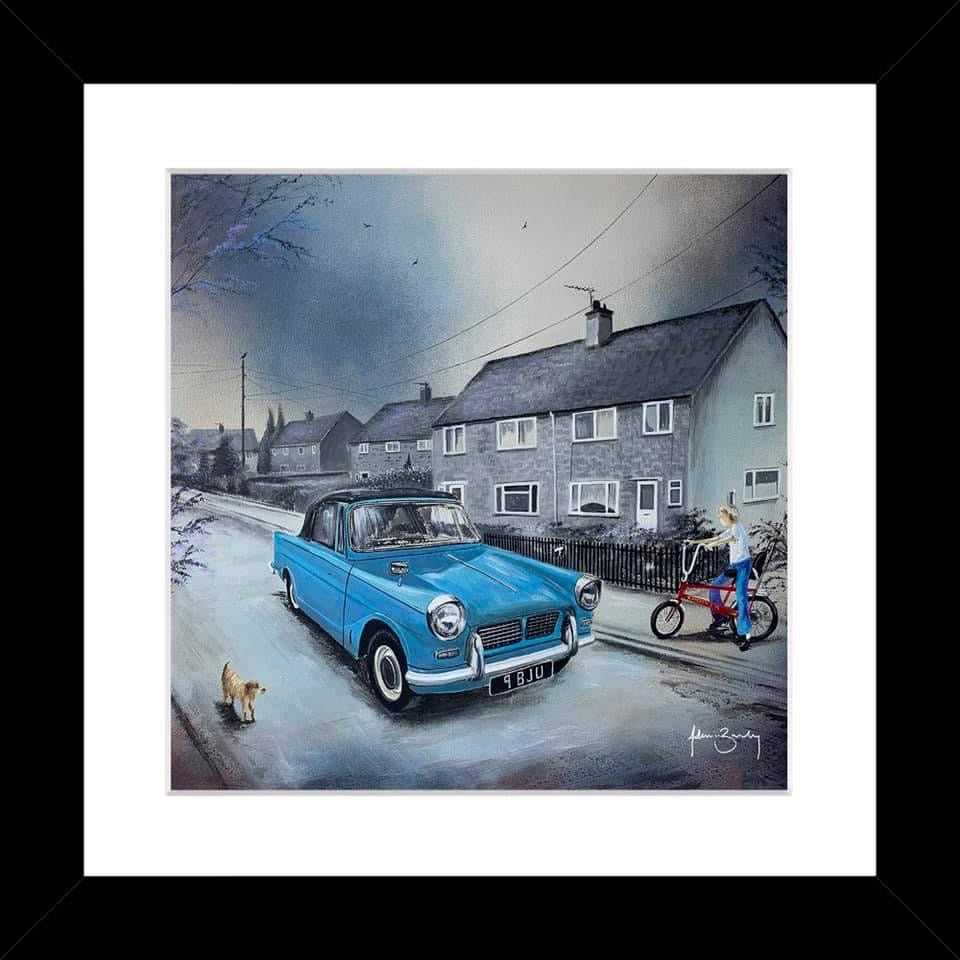 Triumph Herald exclusive Adam Barsby Art Picture SALE