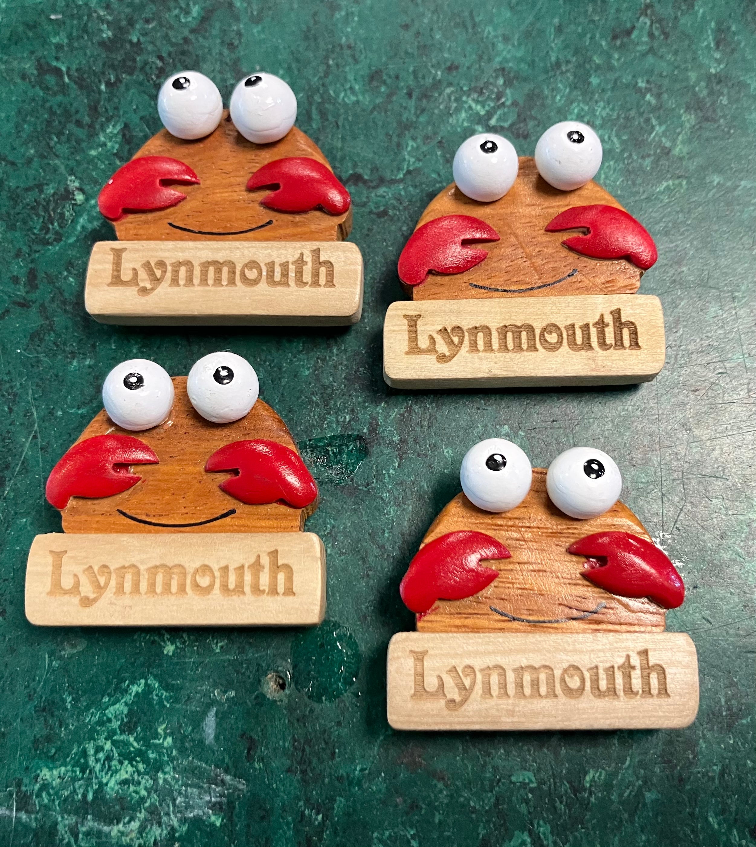 Devon Lynmouth Crab Fridge Magnet