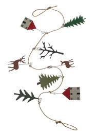 Shoeless Joe Handmade Christmas Garland - Forest