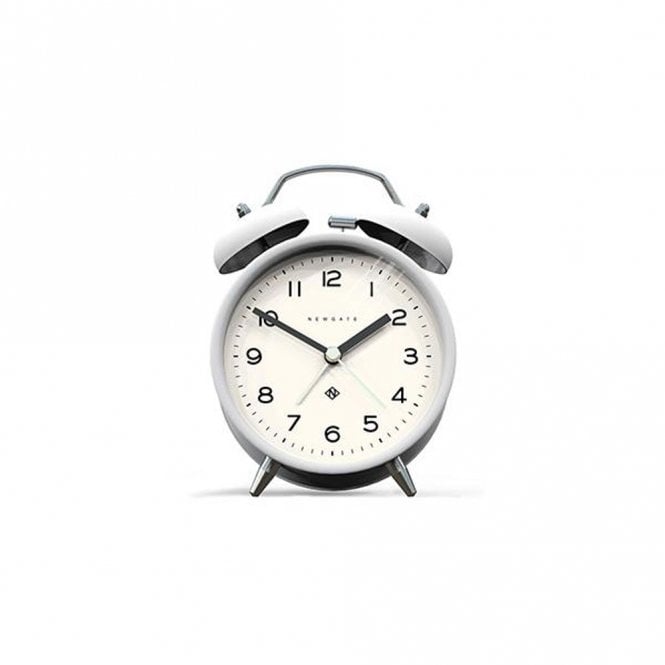 Newgate Charlie Bell Echo Silent Sweep Analogue Alarm Clock