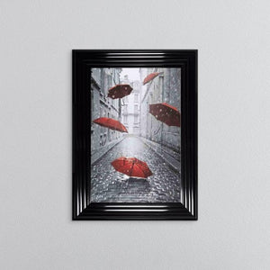Umbrella Swarovski Crystal Liquid Art Artwork Picture - Choice of Size / Colour