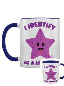 Funny Ceramic Mug - I Identify as a Starfish - SALE