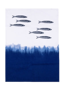 Shoeless Joe Coastal Fish Dip Dye Tea Towel / Apron / Oven Mitt