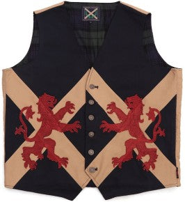 Scottish Scotland Cotton Canvas Handmade Stitched Quality Flag Waistcoat