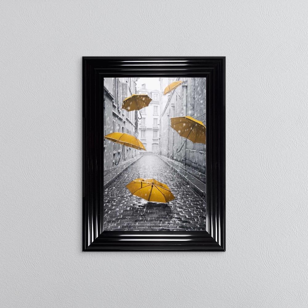 Umbrella Swarovski Crystal Liquid Art Artwork Picture - Choice of Size / Colour