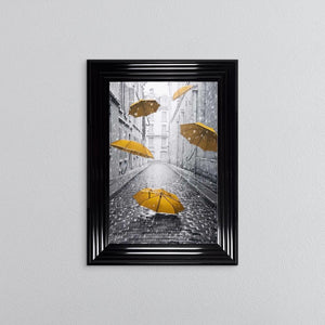 Umbrella Swarovski Crystal Liquid Art Artwork Picture - Choice of Size / Colour