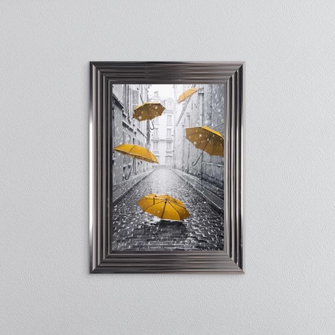 Umbrella Swarovski Crystal Liquid Art Artwork Picture - Choice of Size / Colour