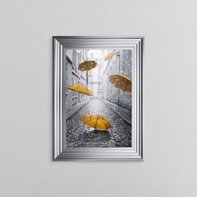Umbrella Swarovski Crystal Liquid Art Artwork Picture - Choice of Size / Colour