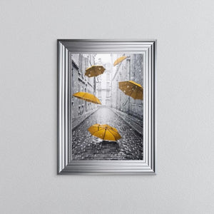 Umbrella Swarovski Crystal Liquid Art Artwork Picture - Choice of Size / Colour