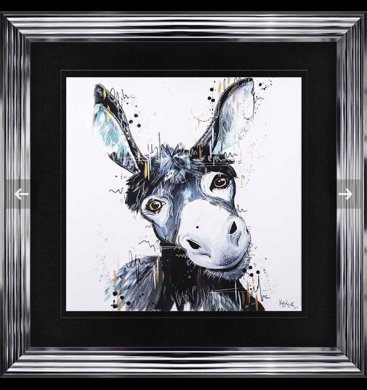 Framed Donkey artwork