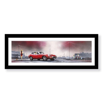 E Type Jaguar Adam Barsby Art Picture