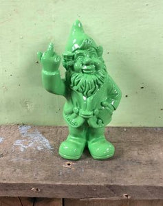 Stoobz Green Naughty colourful gnome swearing - medium