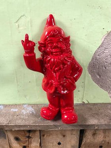 Stoobz Red Naughty colourful gnome swearing - medium