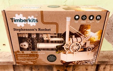 Timberkits Stephenson's Rocket Mechanical Wooden Train Model Self Build Kit