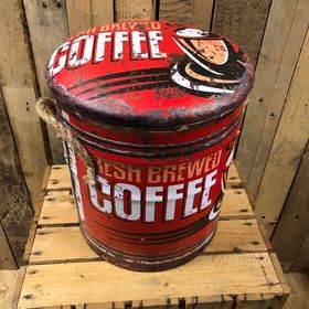Coffee storage stool / tub / barrel Cafe seating
