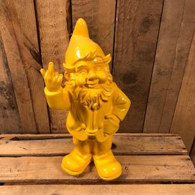 Stoobz naughty gnome swearing (yellow) large