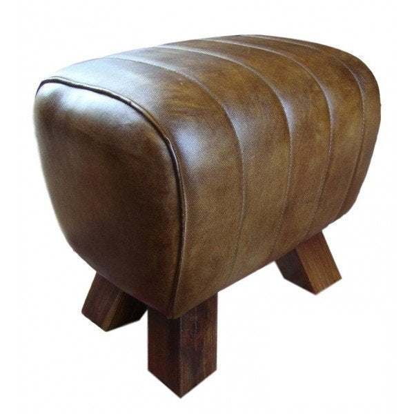 leather pommel horse footstool stool